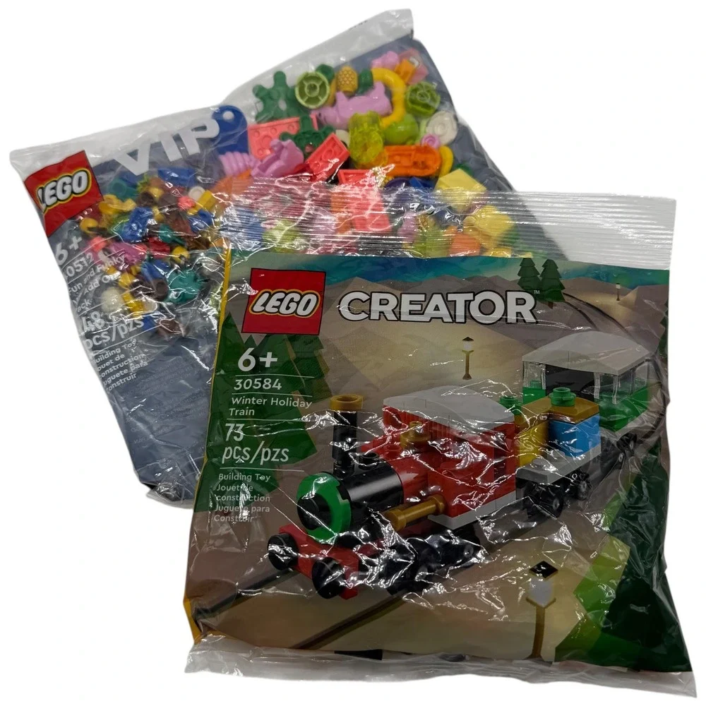 LEGO Creator 30584 Winter Holiday Train 73 Pieces VIP 40512 Funky Add On Set New